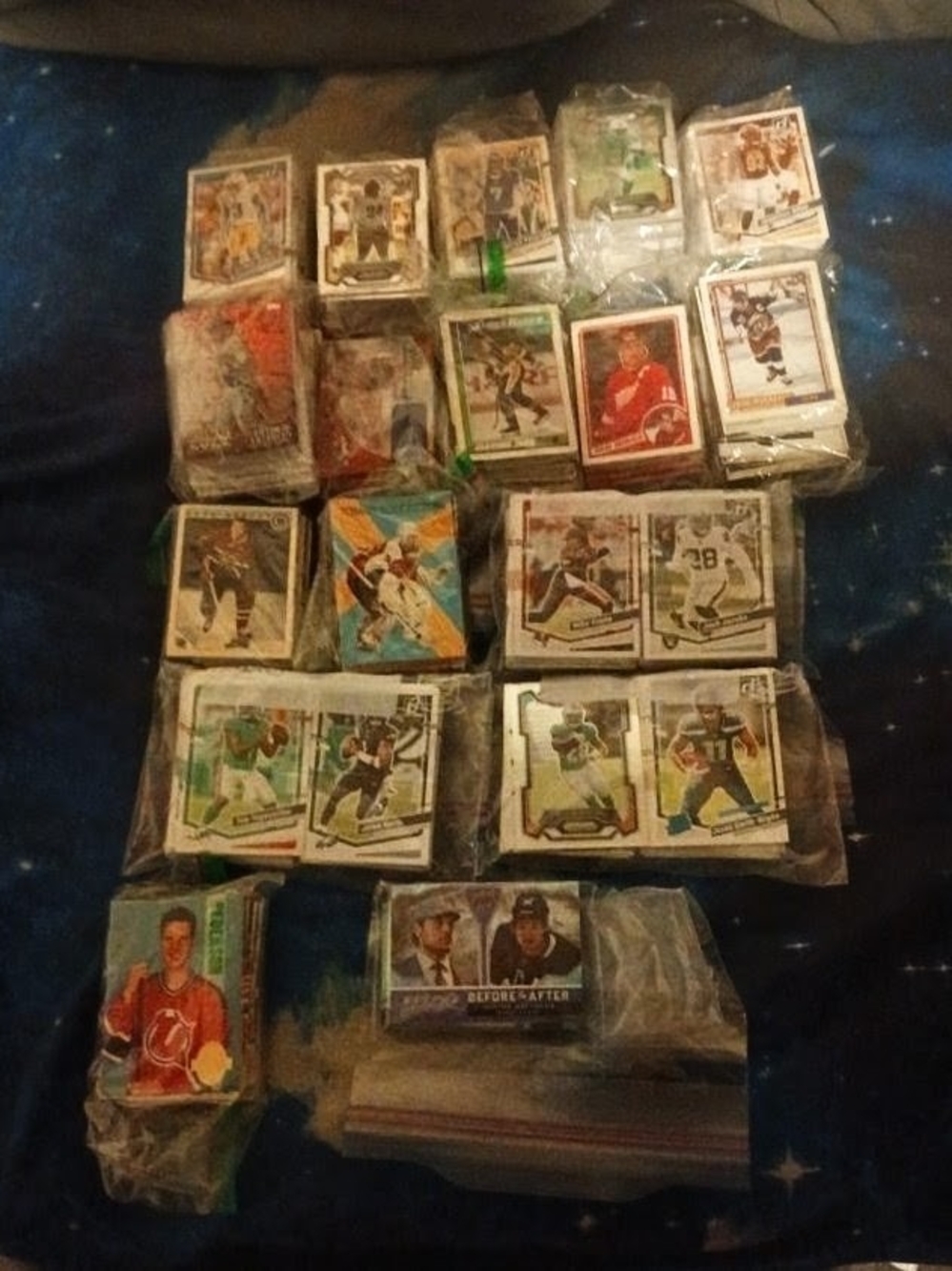 Assorted Sports Trading Card Lot - Multi-Color